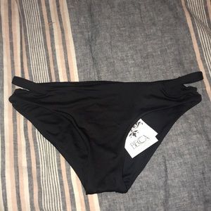 Black Strappy Bikini Bottoms
